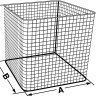 Корзина Bochem проволочная, размеры 200x200x150 мм, нержавеющая сталь