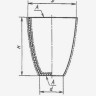 Тигель высокий №4