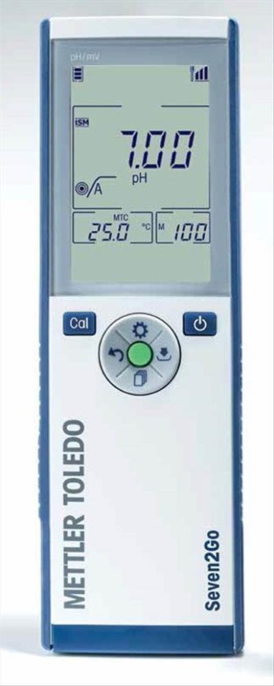 pH-метр, -2-20±0,01, портативный, электрод inLab Solids Go-ISM, кейс, S2-Food, серия Seven2Go, Mettler Toledo