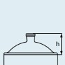 Крышка для эксикатора DURAN Group 300 мм, с отводом (NS24/29), стекло