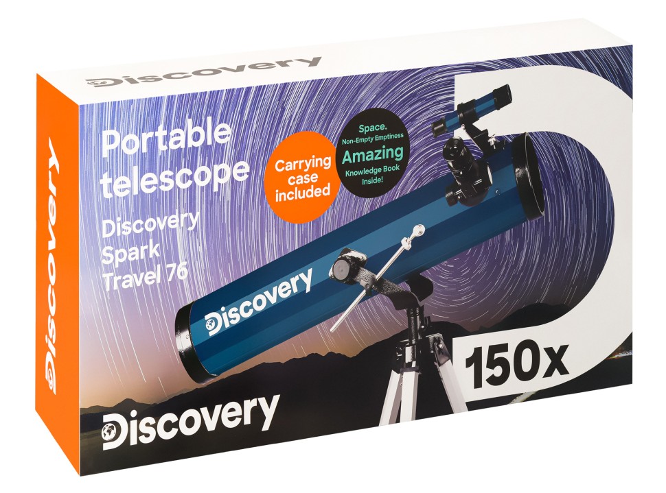 Телескоп Discovery Spark Travel 76 с книгой