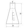 Колба КН-2-750-34 ТС со шкалой