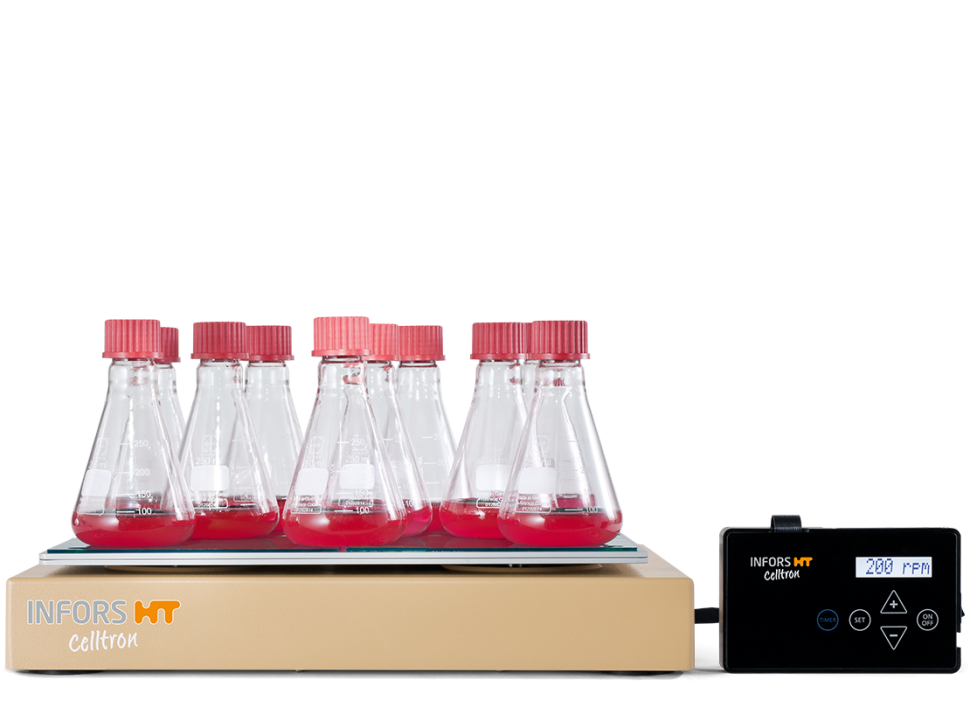 Шейкер для CO2-инкубаторов, 20-200 об/мин, выносная панель, Celltron, Infors