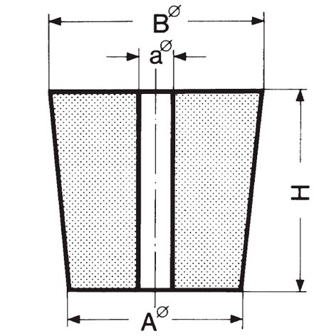 Пробка резиновая Deutsch & Neumann, размеры 87/100/65 мм, красная