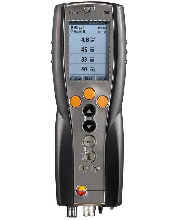 Комплект testo 340 - стандартный 3-х сенсорный комплект без зонда