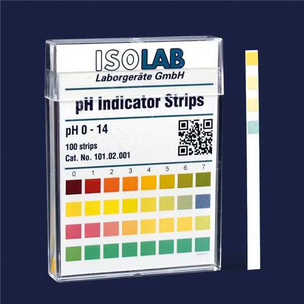 Индикаторные полоски ISOLAB, pH 0,0 - 14,0