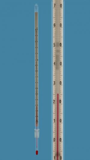 Термометр Amarell на шлифе NS 14,5/23, -10...+150/0,5°C, глубина погружения 67 мм