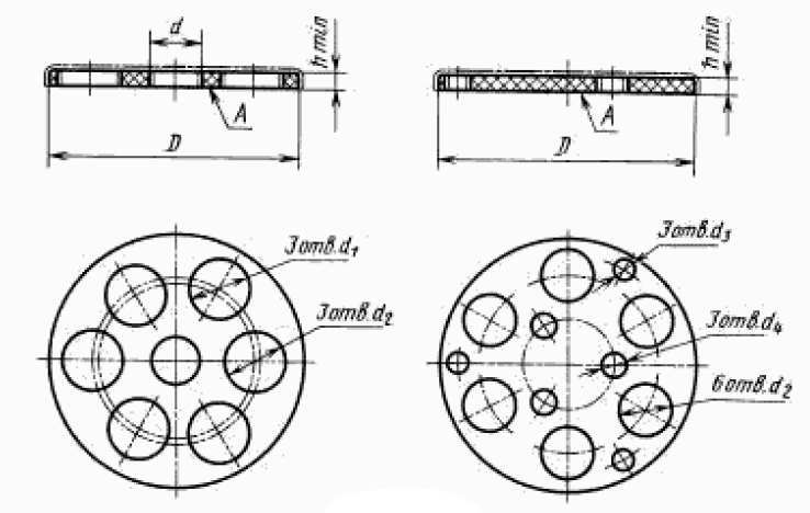 Вставка для эксикаторов исполнение 1 (175 мм)