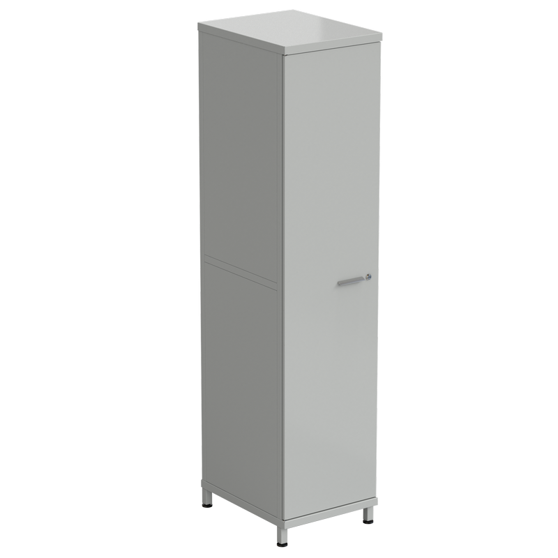 Шкаф для одежды одностворчатый 455x575x1970, серый
