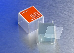 Стекло покровное, 25×25×0,12-0,16 мм, 200 шт/уп, 10 уп/кор, Pyrex (Corning)