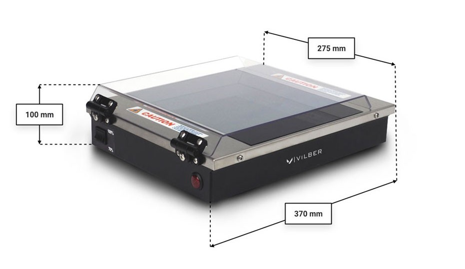 Трансиллюминатор, 312 нм, 150х150 мм, лампы 4х8 Вт, ECX-F15.M V1, Vilber