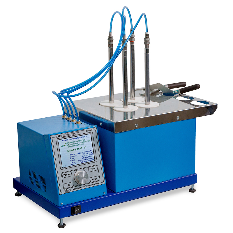 Аппарат ЛинтеЛ ТСРТ-10 для определения термоокислительной стабильности топлив для реактивных двигателей в статических условиях