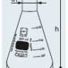 Колба Эрленмейера 250 мл, стекло, до 500°C, узкое горло, 10 шт/уп, DWK Life Sciences (Duran, Wheaton, Kimble)