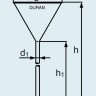Воронка DURAN Group диаметр 80 мм, длина 210 мм, с длинной сливной трубкой, стекло