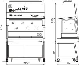 Бокс микробиологической безопасности БМБ-II-«Ламинар-С» - 1,2 Neoteric