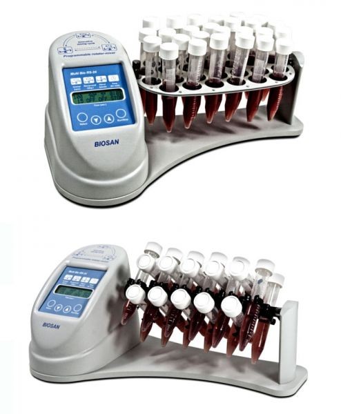 Ротационный перемешиватель, 1,5-15 мл, 26 мест, программируемый, 3 вида движения, Multi Bio RS-24, Biosan