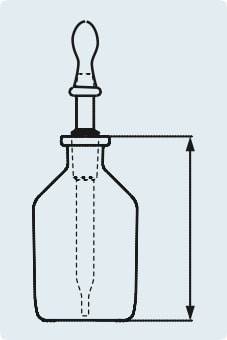 Капельница дозирующая 50 мл, прозрачное стекло, шлиф 14/15, высота 79 мм, DWK Life Sciences (Duran, Wheaton, Kimble)