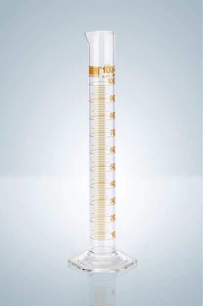 Цилиндр мерный Hirschmann 10 : 0.2 мл класс А, коричневая градуировка