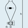 Воронка делительная DURAN Group 250 мл, коническая, NS29/32, с PTFE краном