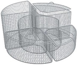 Вставка для пробирок ¼, макс. размер 12×165 мм, XPZ