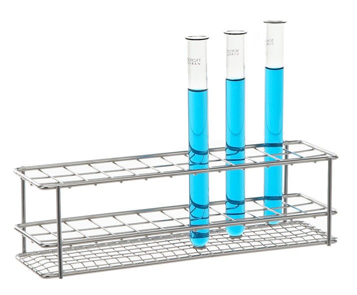Штатив для пробирок Bochem, размеры 278x52x90 мм, на 24 пробирки, нержавеющая сталь