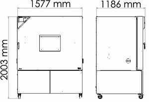 Камера испытательная «тепло-холод-влажность», -40...+180 °С, MKF720, 734 л, Binder