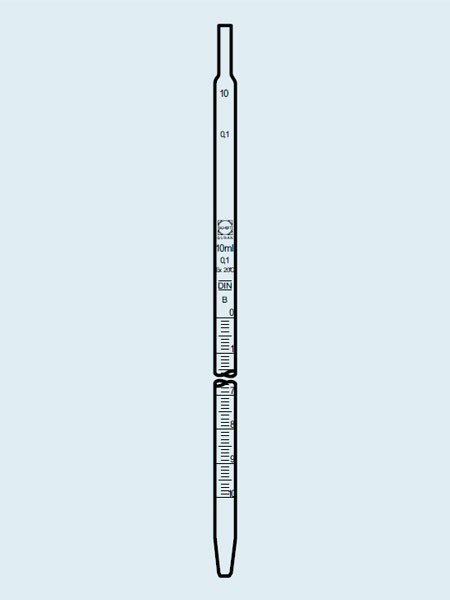 Пипетка DURAN Group 1 мл, частичный слив, класс B, стекло