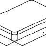 Лоток Bochem для инструментов с закругленными углами, размеры 210x150x40, нержавеющая сталь