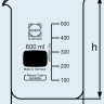 Стакан DURAN Group 3000 мл, низкий, с градуировкой, с носиком, стекло