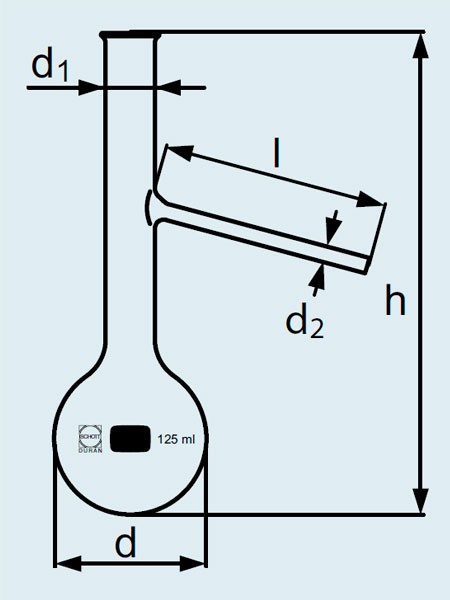 Колба Энглера DURAN Group 125 мл, стекло