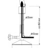 Горелка Bochem Бунзена с игольчатым клапаном, природный газ