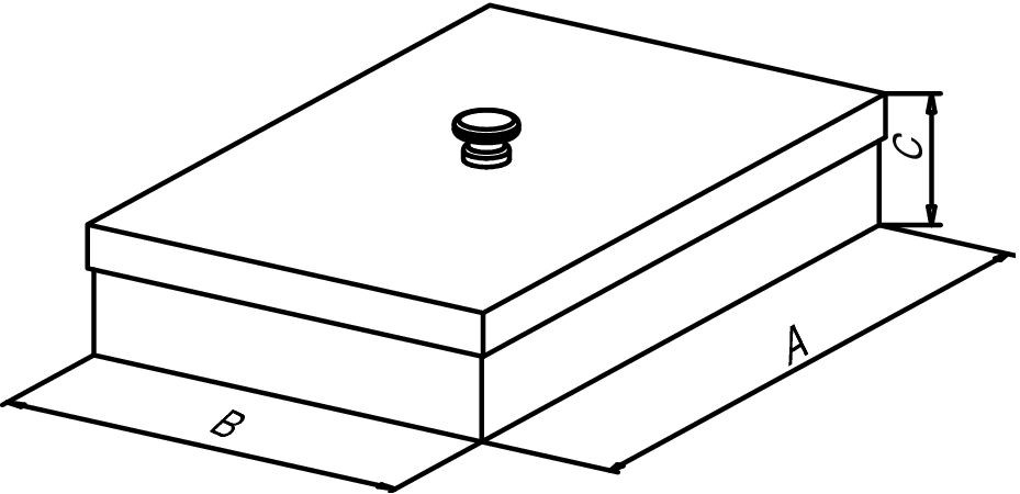 Лоток Bochem для инструментов с крышкой с ручкой, размеры 180x120x50, нержавеющая сталь