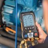 testo 557s Комплект 2 с заправочными шлангами - Умный цифровой манометрический коллектор, смарт-зонды вакуума и температуры и набор из четырёх заправочных шлангов