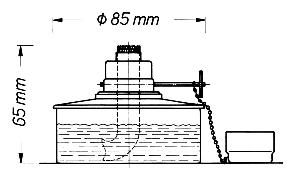 Горелка Bochem спиртовая, 150 мл, нержавеющая сталь