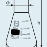 Колба Эрленмейера DURAN Group 100 мл, широкогорлая, с градуировкой, стекло