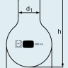 Колба DURAN Group 2000 мл, круглодонная, широкогорлая (d=50 мм), стекло