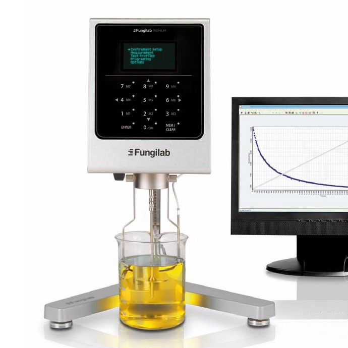 Ротационный вискозиметр Fungilab PREMIUM L 20–6000000 мПа*с, 2600 скоростей, Pt 100