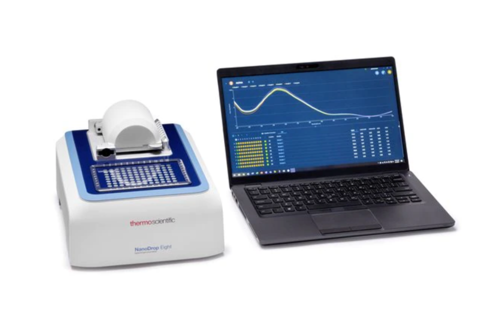 Спектрофотометр, 190-850 нм, от 1 мкл, 8-канальный, сканирующий, NanoDrop 8, Thermo FS