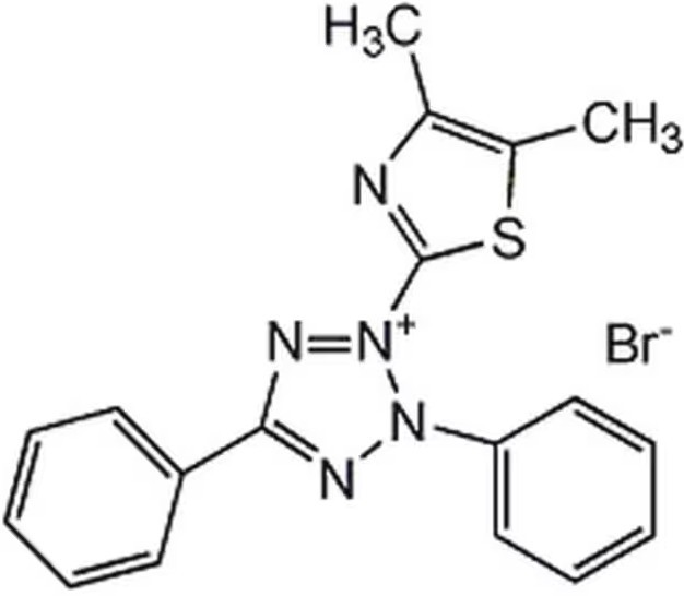 Тиазолиловый синий тетразолий бромид (MTT), 98,0 %, для биохимии, neoFroxx
