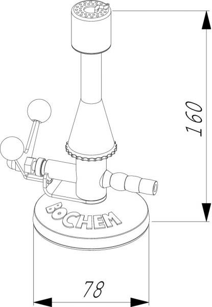 Горелка Теклю газовая с откидным клапаном, природный газ, Bochem