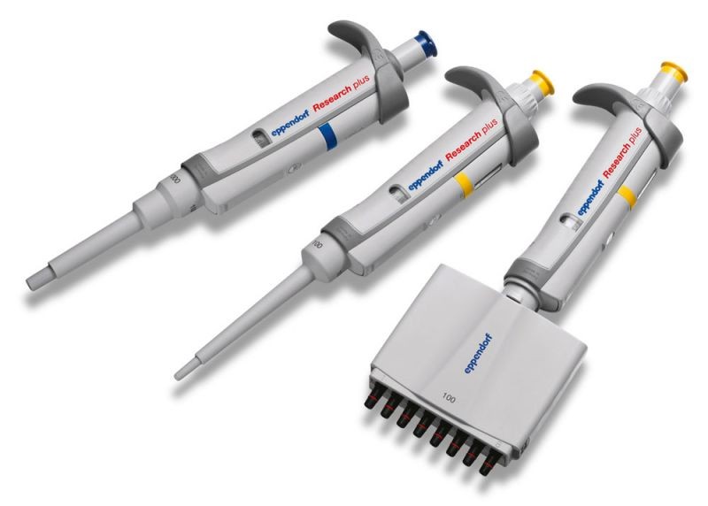 Автоматическая пипетка механическая 30-300 мкл, 8-канальная, Research Plus, Eppendorf (аналог MicroPette Plus, арт. 7030303012, DLAB, Китай)