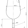 Бокал дегустационный ГОСТ 32051-2013 (ISO 3591), эскиз 2-1205