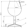 Бокал дегустационный ГОСТ 33817-2016, эскиз 2-1206