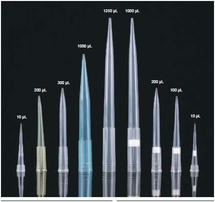 Наконечники до 10 мкл, нестерильные, без фильтра, универсальные, прозрачные, Nest, Китай
