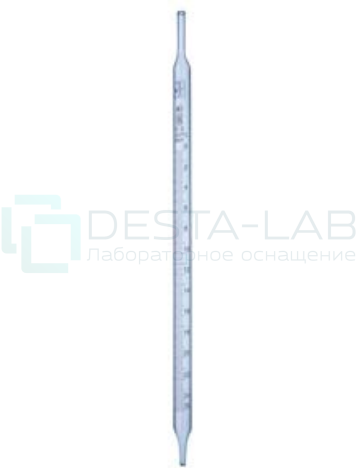 Пипетка 1-2-2-25 с расширением градуированная на частичный слив