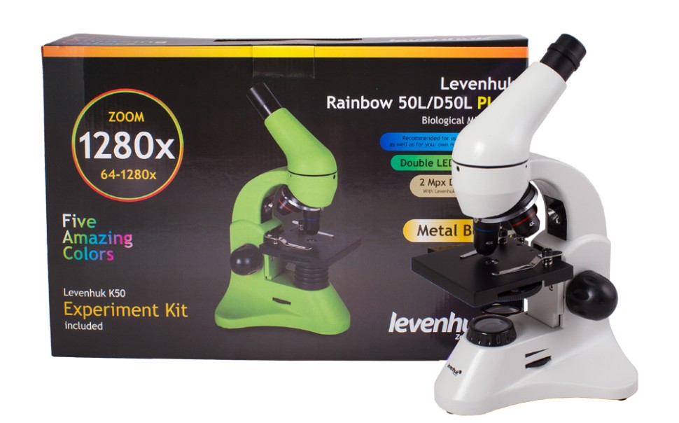 Микроскоп Levenhuk Rainbow D50L PLUS, 1,3 Мпикс