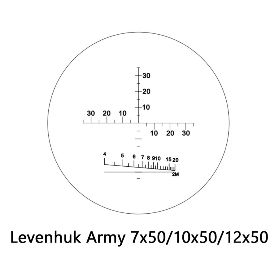 Бинокль Levenhuk Army 12x50 с сеткой