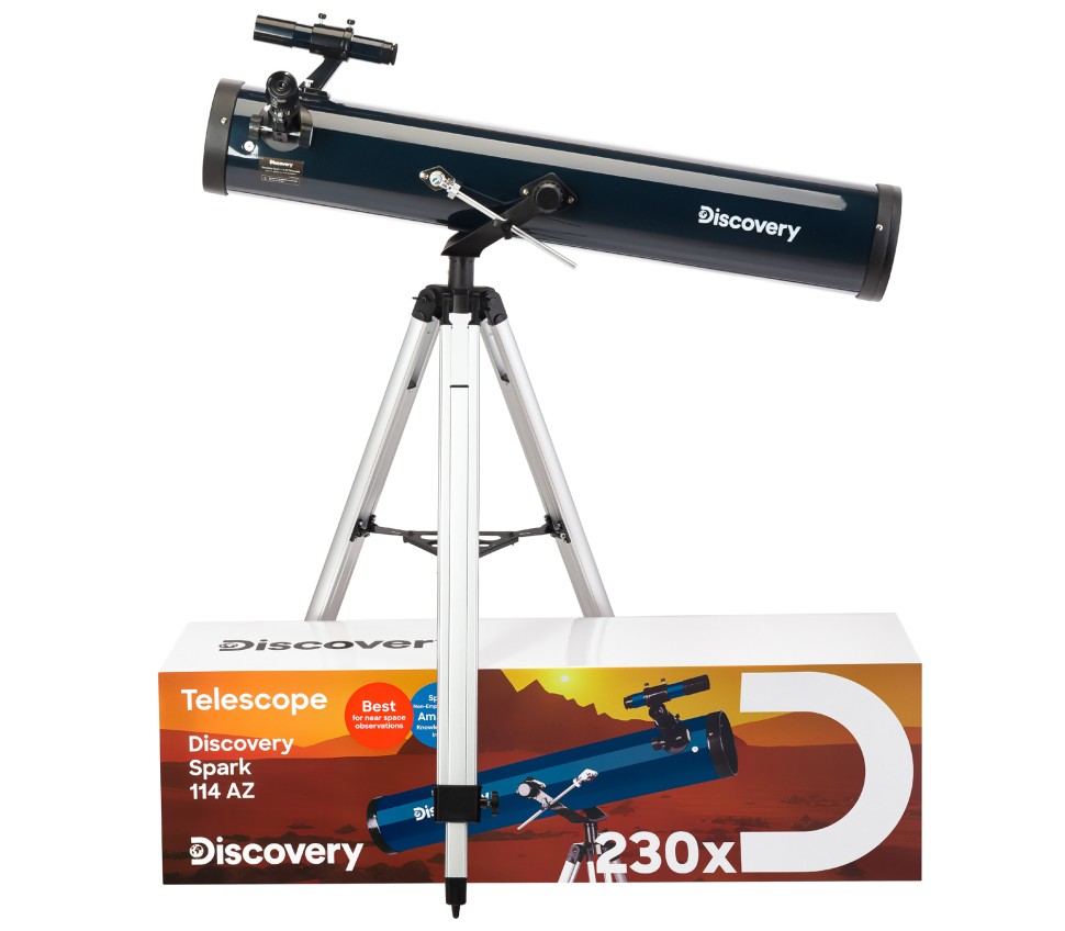 Телескоп Discovery Spark 114 AZ с книгой