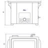 Ультразвуковая баня (мойка) 6,8 л, с подогревом, c крышкой, без корзины, Elmasonic Select 80, Elma