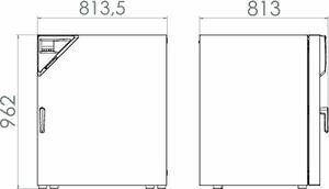 Сухожаровой шкаф 255 л, до +300 °С, естественная вентиляция, с RS 422, ED 240, Binder